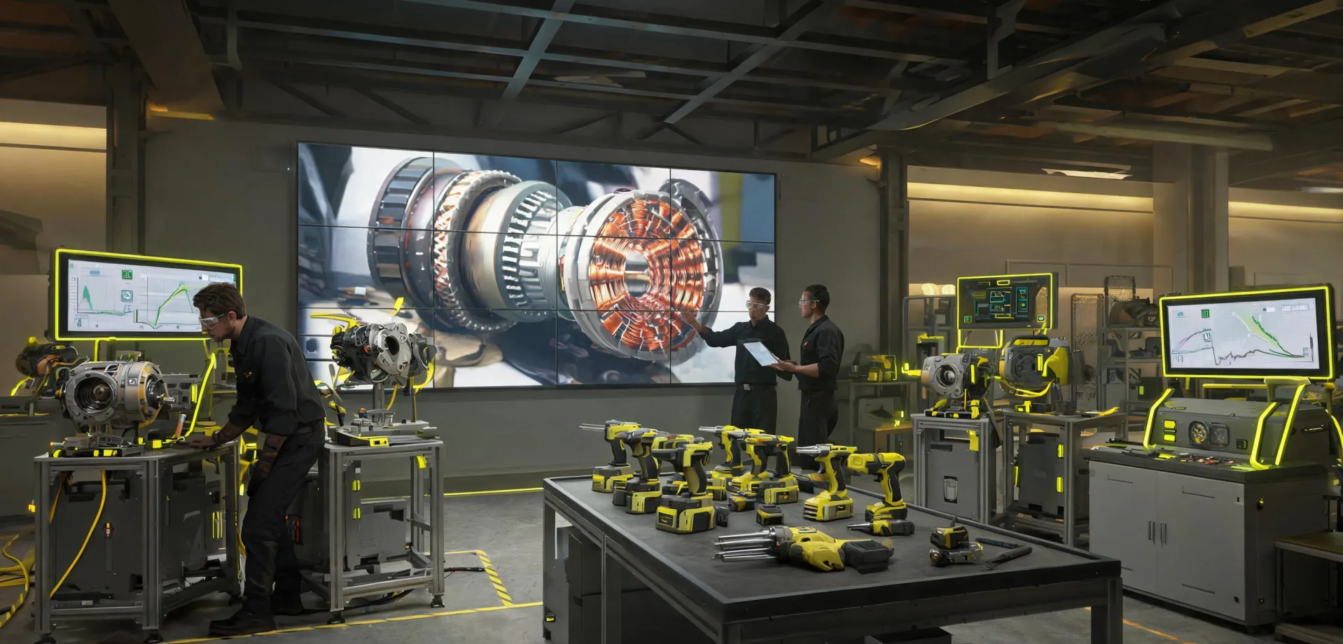 Metabo HPT engineering lab video wall