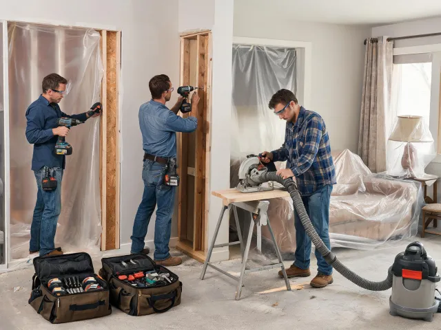 Remodeling crew