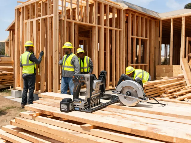 Framing jobsite