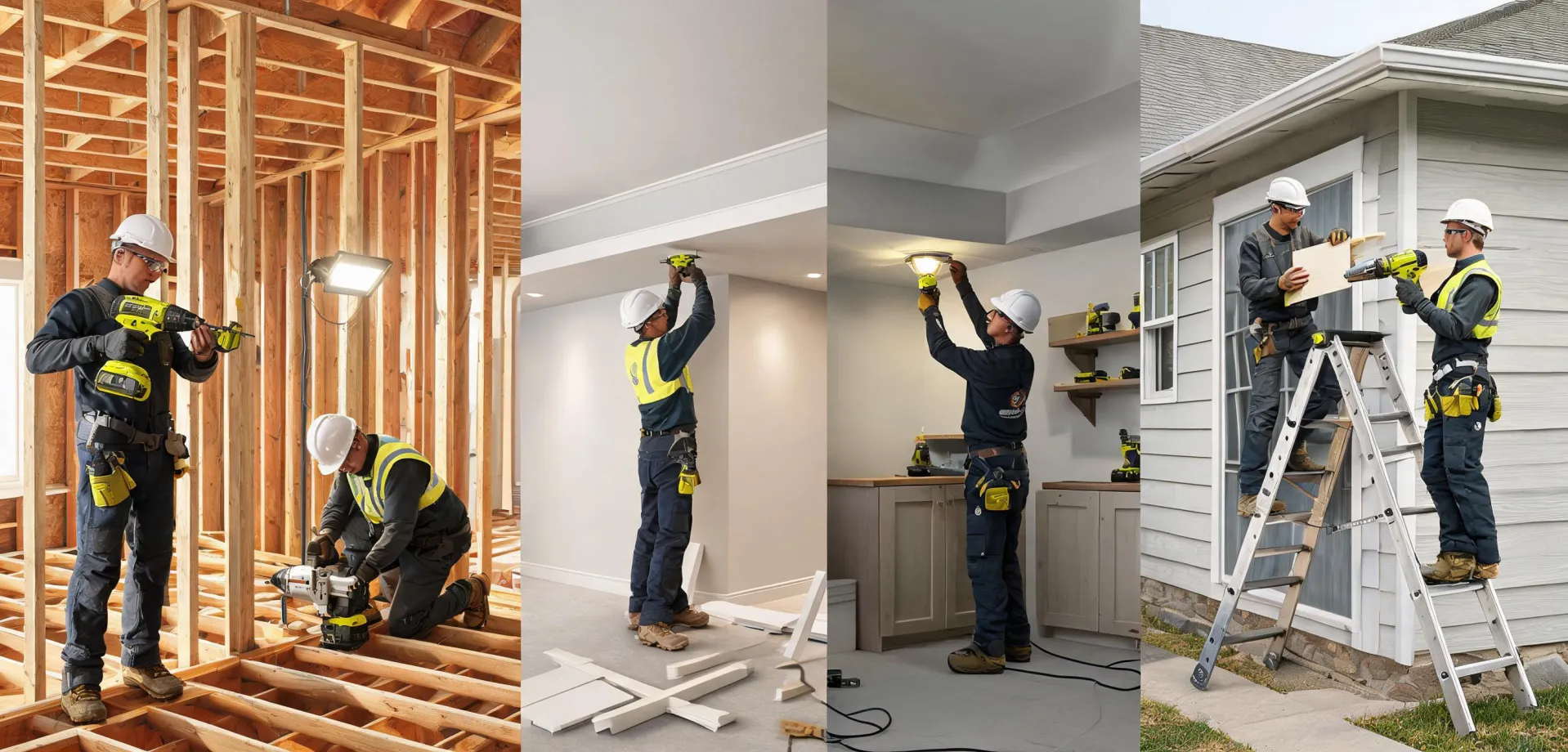 Metabo HPT tools on multiple professional jobsites